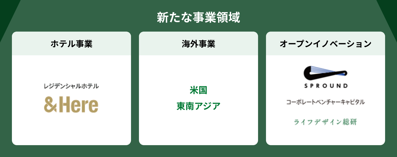 新たな事業領域